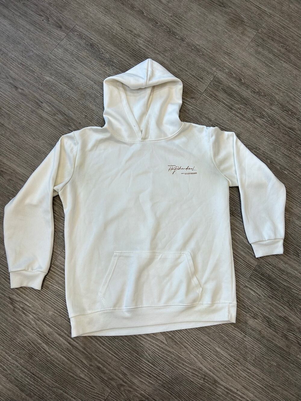 HARSH AND CRUEL Have A Good Day Graphic Hoodie Men Off White Sunset Streetwear M